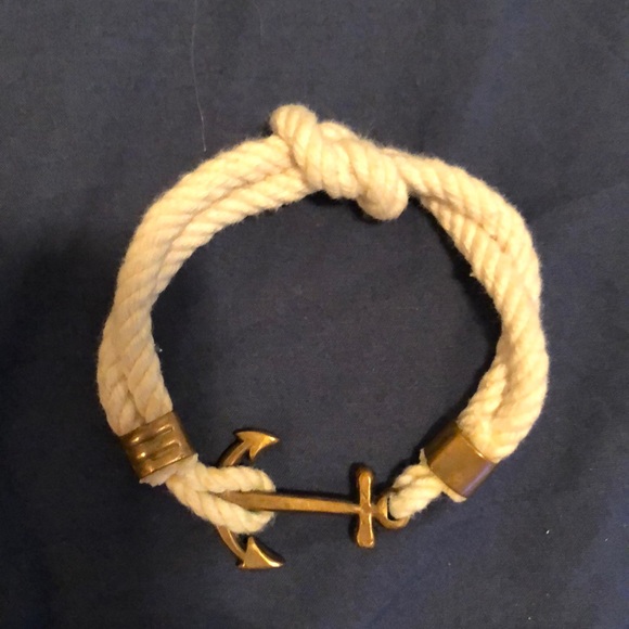 Kiel James Patrick Cream Rope Anchor Bracelet - Picture 2 of 3